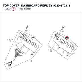 TOP COVER, DASHBOARD REPL BY 9010-170114 product image