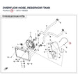OVERFLOW HOSE, RESERVOIR TANK product image