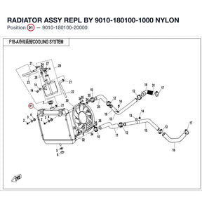RADIATOR ASSY REPL BY 9010-180100-1000 product image