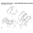 INSTRUCTION PLATE -1, TIRE PRESSURE AND LOAD product image