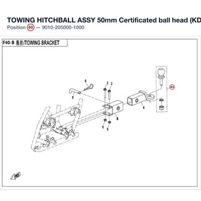 TOWING HITCHBALL ASSY product image
