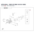 HITCH BALL - REPL BY 5BW1-401310-10000 product image