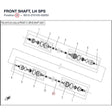 FRONT SHAFT, LH product image