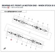 BEARING KIT, FRONT LH MOTION END - WHEN STOCK IS 0 THIS ITEM IS NO LONGER AVAILABLE product image