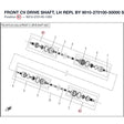 FRONT CV DRIVE SHAFT, LH REPL BY 9010-270100-50000 product image