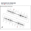 DUST BOOT KIT, FIXING END product image