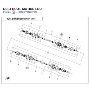 DUST BOOT, MOTION END product image