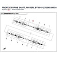 FRONT CV DRIVE SHAFT, RH REPL BY 9010-270200-50001 product image