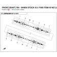 FRONT SHAFT, RH - WHEN STOCK IS 0 THIS ITEM IS NO LONGER AVAILABLE product image