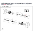 FRONT CV DRIVE SHAFT, RH REPL BY 9010-270200-50001 product image