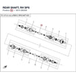 REAR SHAFT, RH product image