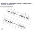BEARING KIT, REAR RH MOTION END - WHEN STOCK IS 0 THIS ITEM IS NO LONGER AVAILABLE product image