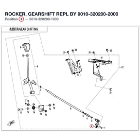 ROCKER, GEARSHIFT REPL BY 9010-320200-2000 product image
