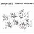 FIXING PAD, BRACKET - WHEN STOCK IS 0 THIS ITEM IS NO LONGER AVAILABLE product image