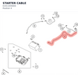 Diagram preview: STARTER CABLE (61911059000)