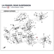 LH FENDER, REAR SUSPENSION product image
