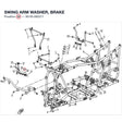SWING ARM WASHER, BRAKE product image