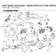 INLET HOSE, IDLE VALVE - WHEN STOCK IS 0 THIS ITEM IS NO LONGER AVAILABLE product image