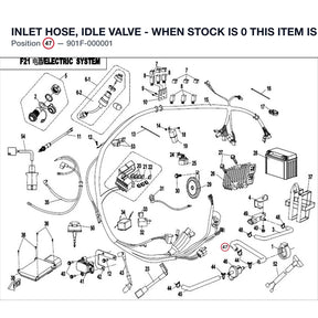 INLET HOSE, IDLE VALVE - WHEN STOCK IS 0 THIS ITEM IS NO LONGER AVAILABLE product image