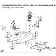 HIGH-PRESSURE FUEL HOSE, EFI - INTERCHANGEABLE WITH  901F-120001 product image
