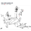 FUEL PIPE SLEEVE, EFI product image