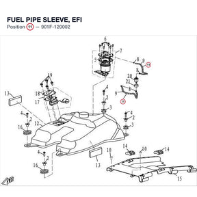 FUEL PIPE SLEEVE, EFI product image