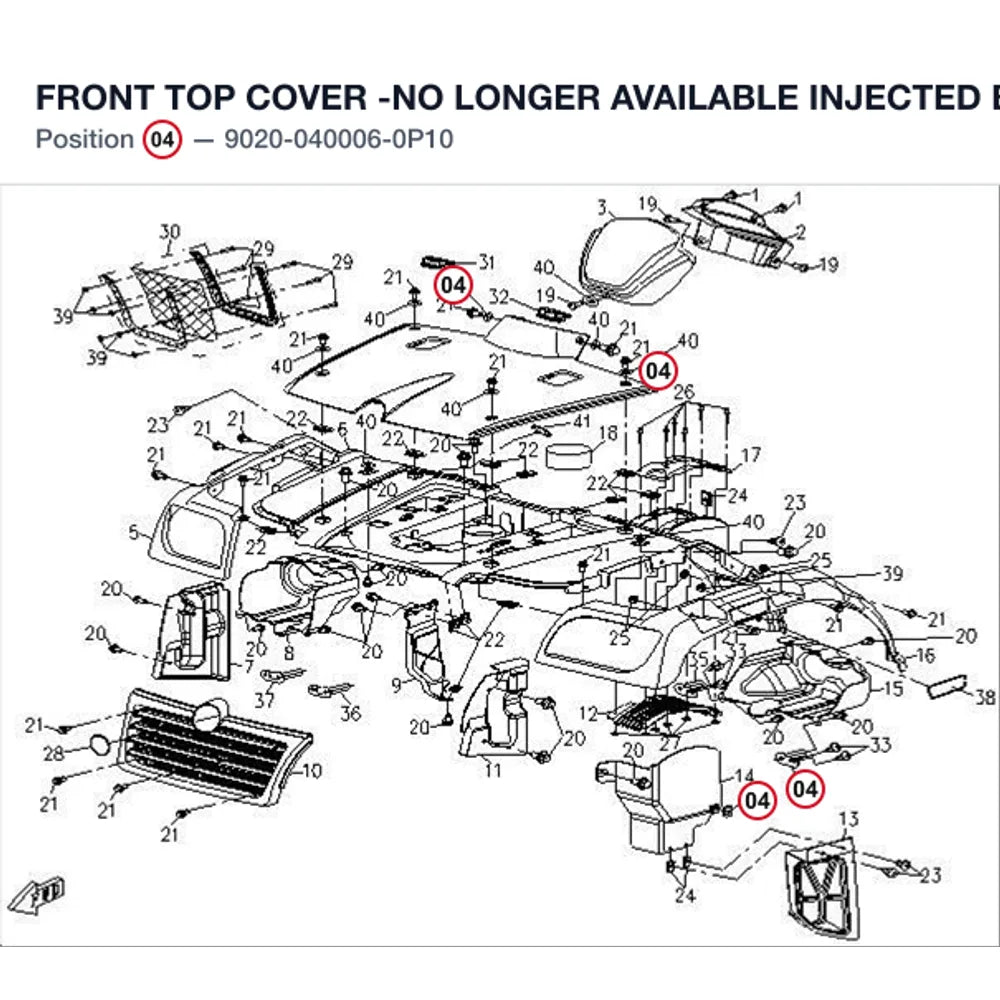 FRONT TOP COVER -NO LONGER AVAILABLE product image
