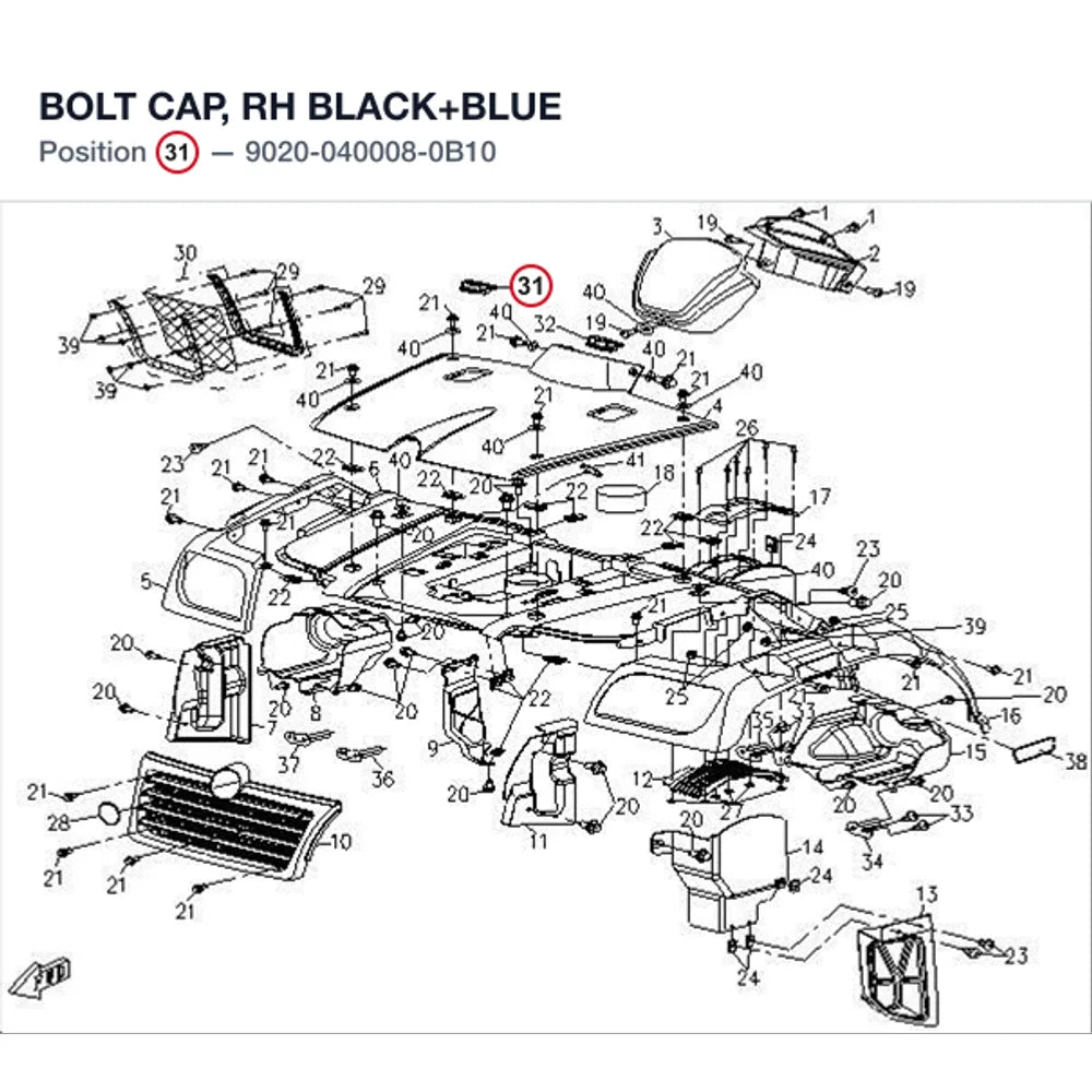 BOLT CAP, RH product image