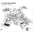LH UPPER INNER FENDER product image
