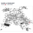 GUARD, LH HEADLIGHT product image