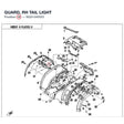 GUARD, RH TAIL LIGHT product image