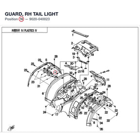 GUARD, RH TAIL LIGHT product image