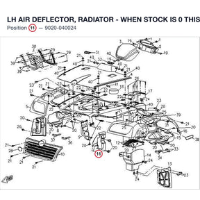 LH AIR DEFLECTOR, RADIATOR - WHEN STOCK IS 0 THIS ITEM IS NO LONGER AVAILABLE product image