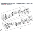 HARNESS, LH HEADLIGHT - WHEN STOCK IS 0 THIS ITEM IS NO LONGER AVAILABLE product image