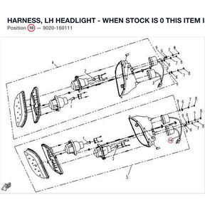 HARNESS, LH HEADLIGHT - WHEN STOCK IS 0 THIS ITEM IS NO LONGER AVAILABLE product image