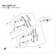 TAIL LIGHT, LH product image