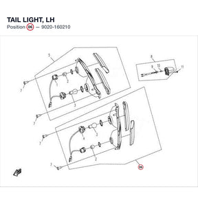 TAIL LIGHT, LH product image