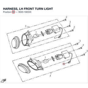 HARNESS, LH FRONT TURN LIGHT product image