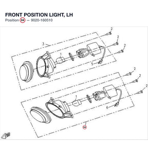FRONT POSITION LIGHT, LH product image