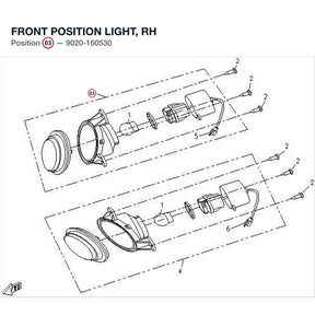 FRONT POSITION LIGHT, RH product image