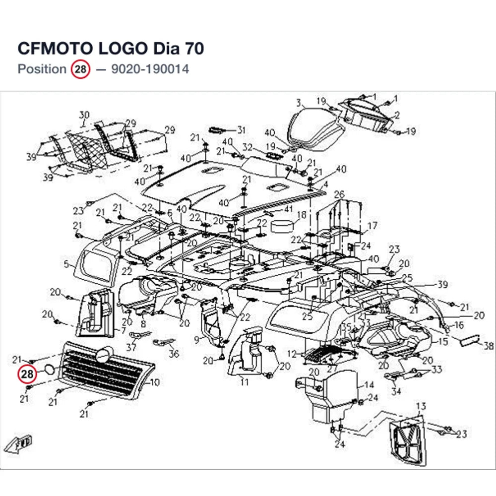 CFMOTO LOGO Dia 70 product image