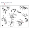COVER, HINGE SHAFT product image