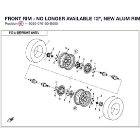 FRONT RIM - NO LONGER AVAILABLE product image