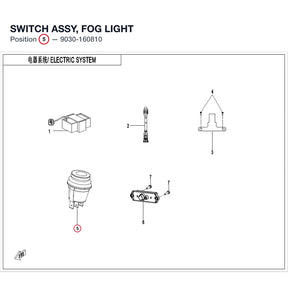 SWITCH ASSY, FOG LIGHT product image