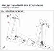 SEAT BELT, PASSENGER REPL BY 7030-341200 product image