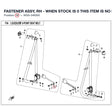 FASTENER ASSY, RH - WHEN STOCK IS 0 THIS ITEM IS NO LONGER AVAILABLE product image