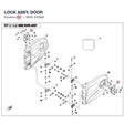 LOCK ASSY, DOOR product image