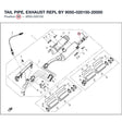 TAIL PIPE, EXHAUST REPL BY 9050-020150-20000 product image