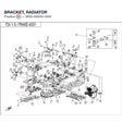 BRACKET, RADIATOR product image