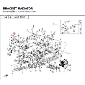 BRACKET, RADIATOR product image